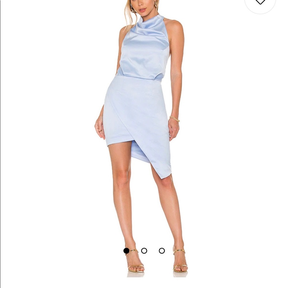 Elliatt Camo Dress, Baby Blue, Size Small